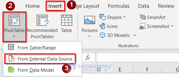 Using PivotTable to Make Excel Reference Data Model in the Formula