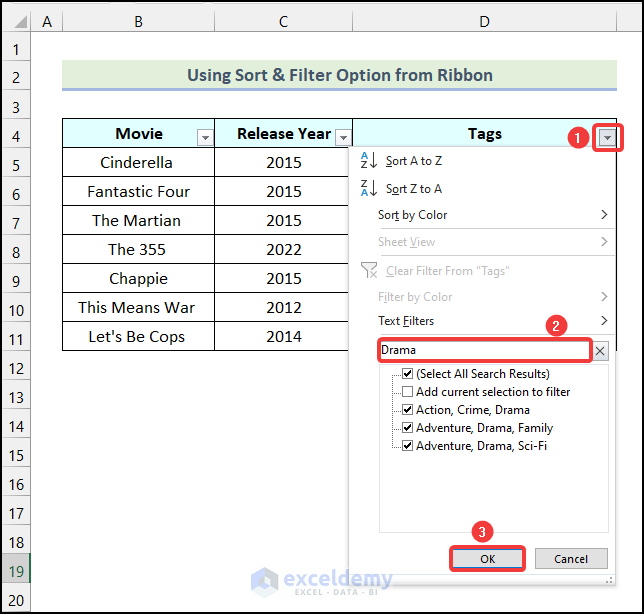 Excel Tags:download How to Filter Tags in Excel (2 Quick Approaches) - ExcelDemy