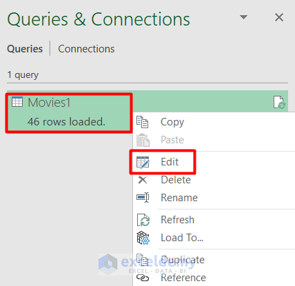 Edit query to extract data from multiple web pages into excel