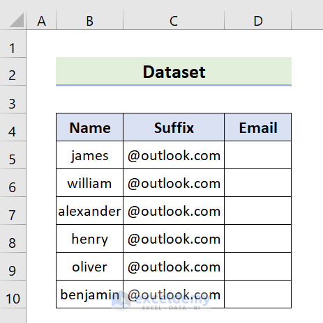 how to add suffix in excel