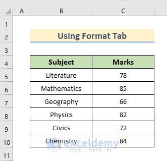 Utilize Format Tab for Adding Text Box in Excel Chart