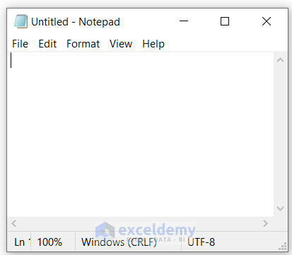 Openening Notepad to Change Comma Separators in Excel