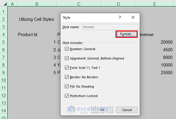 Utilize Cell Styles to Change Default Font in Existing Excel Workbook