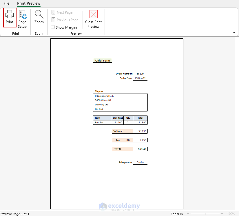 How To Create A Printable Form In Excel 2 Easy Ways how-to-create-a-printable-form-in-excel-2-easy-ways