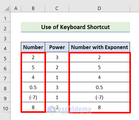 Display Power with Keyboard Shortcut