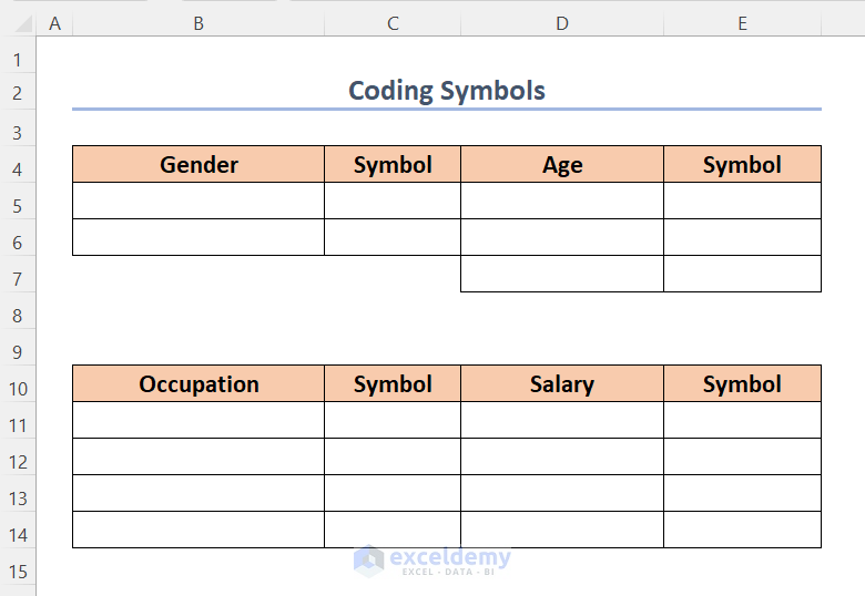 Classifying data into different groups to encode survey data in excel