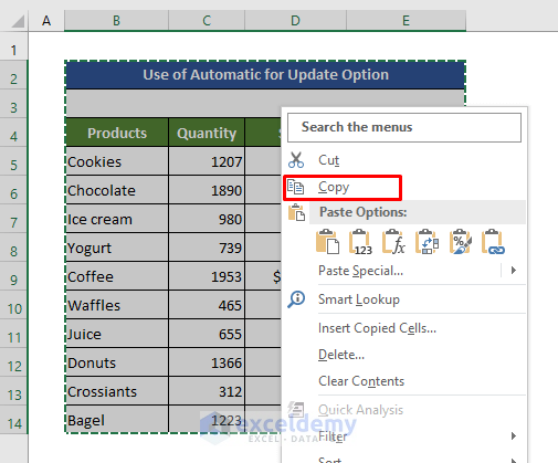 Link Powerpoint to Excel usicng Automatic Update Option