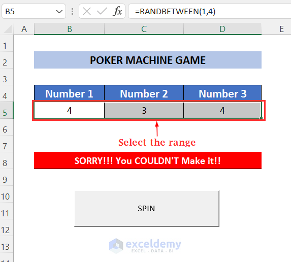 Formatting Cells with Input Values to make games in Excel