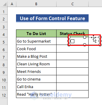 Cómo hacer una lista de verificación en Excel
