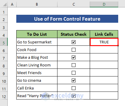 Cómo hacer una lista de verificación en Excel