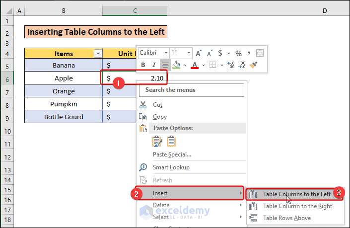 Making a Table Bigger by Adding Rows/Columns in Excel