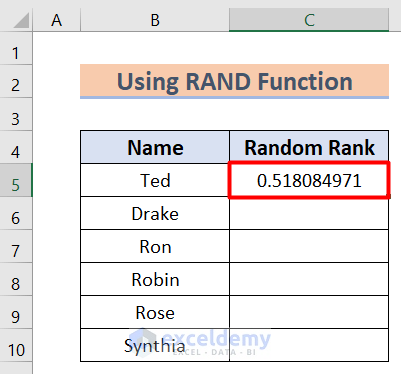 Randomize a List in Excel Into Groups Using RAND Function