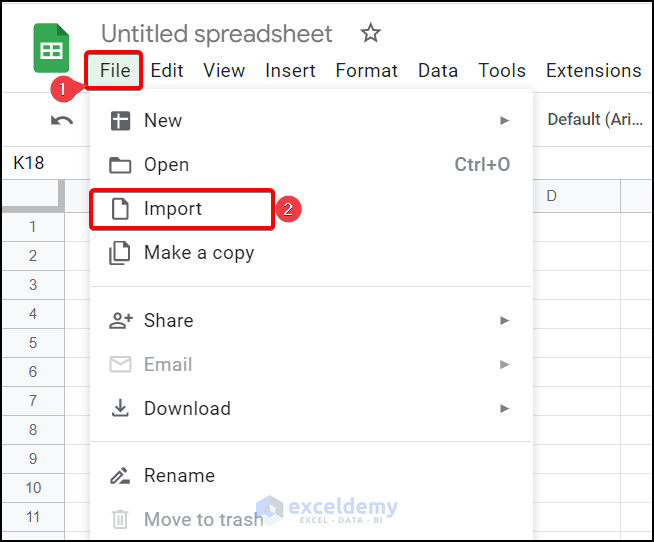 import file to save excel to google sheets