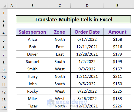 Google Translate to translate multiple cells in excel