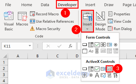 Insert Scrolling Text Box in Excel