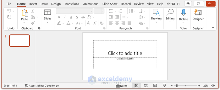open a powerpoint presentation from excel vba