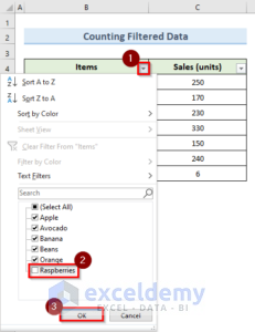 How to Use COUNTA from SUBTOTAL Function in Excel - ExcelDemy