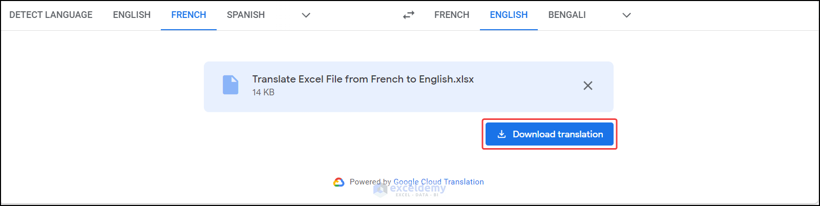 Download the translated Excel file