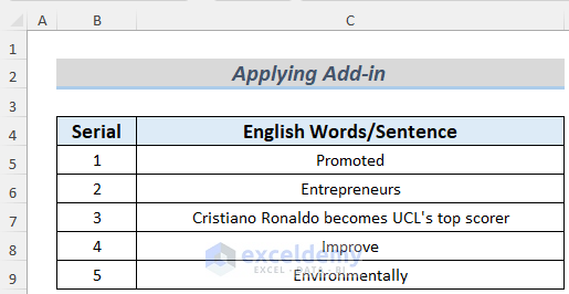 Applying Translator Add-in to Translate Portuguese to English in Excel