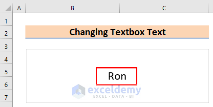 Result to VBA Change Textbox Text in Excel
