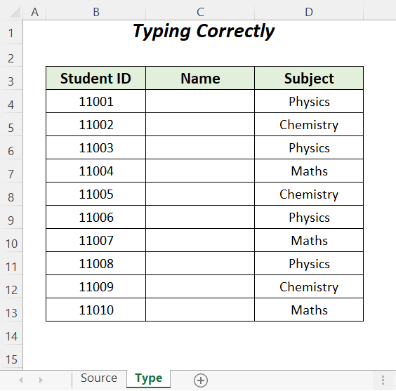 typing correctly to avoid VLOOKUP not working between sheets problem