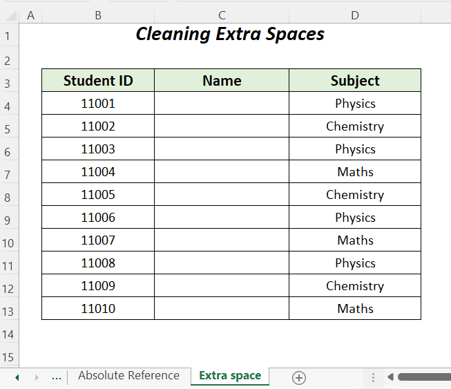 Cleaning extra spaces to avoid VLOOKUP not working between sheets