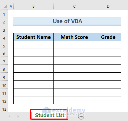 Dataset for Excel VBA Get Value from Userform Textbox
