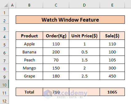  How to Insert Floating Table in Excel 