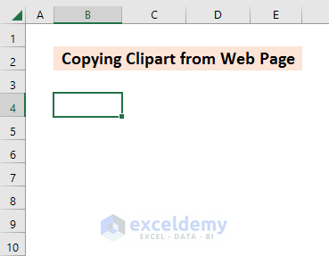 How to Insert Clipart in Excel 