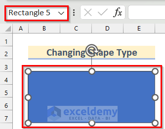 Change Shape Type to Do Drawing in Excel Using VBA