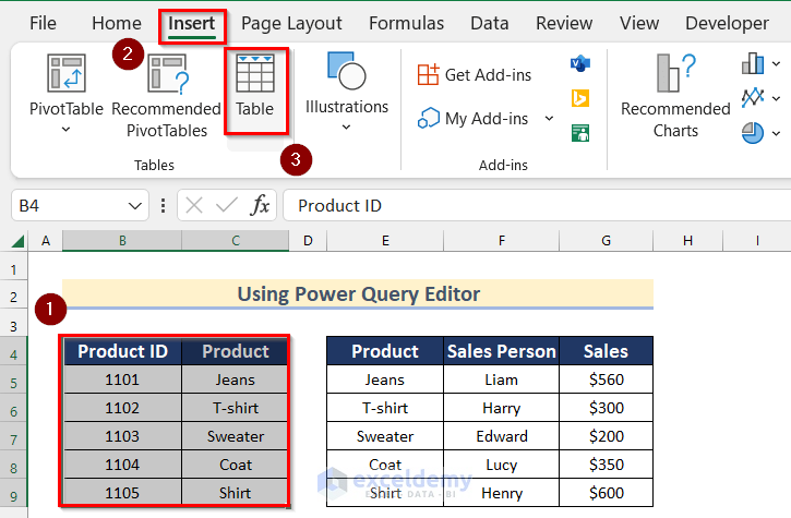Use Power Query Editor to Perform Left Join in Excel
