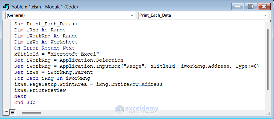 VBA Code