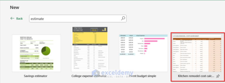 How to Do Interior Estimation in Excel (2 Suitable Methods)