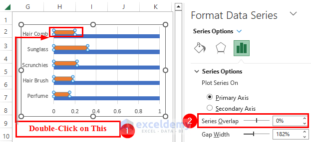 How to Make Slider Pellet Chart in Excel
