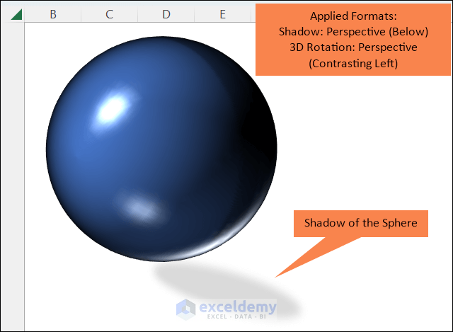 Drawing of a 3D Spherical Cube in Excel