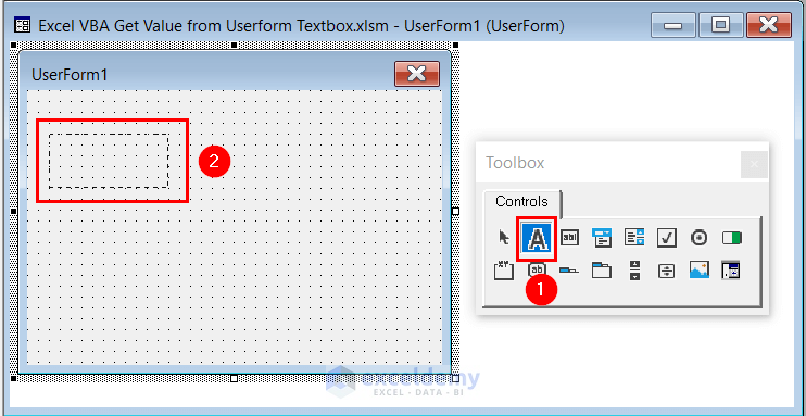 Inserting Labels for Excel VBA Get Value from Userform Textbox