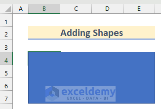 Add Shapes to Do Drawing in Excel Using VBA
