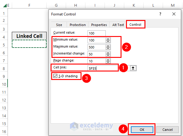 Cell Linking for Making Chart Slider in Excel