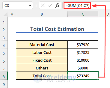 Total Costing Estimation for Building