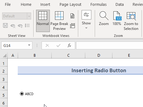  Adding Multiple Radio Buttons in Excel without VBA