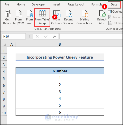 Incorporating Power Query Feature how to do factorials in excel
