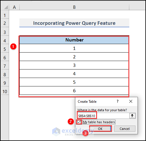Incorporating Power Query Feature how to do factorials in excel