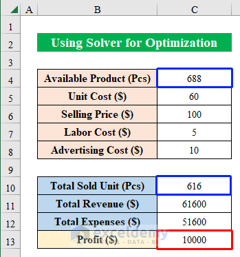 excel solver examples optimization