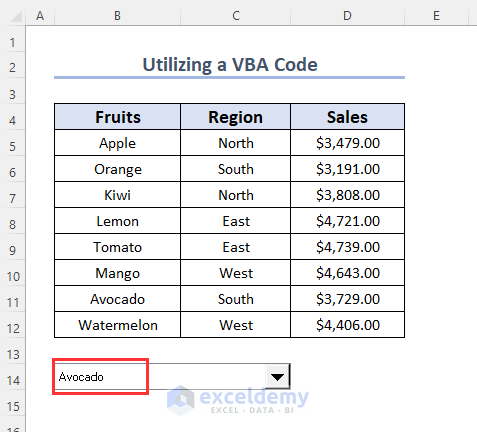 Utilizing VBA Code for Excel ComboBox ListFillRange