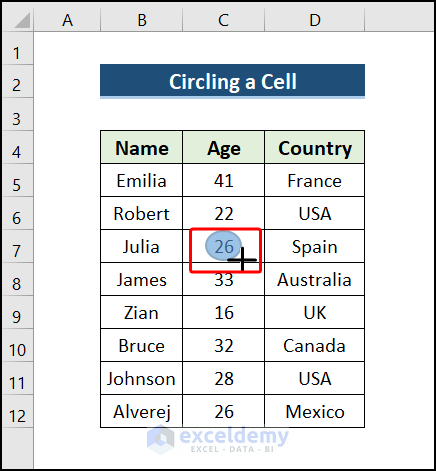How To Circle Something In Excel 2 Suitable Ways ExcelDemy