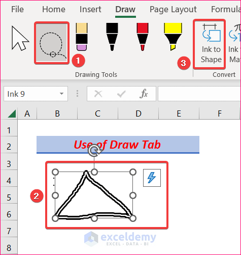 drawing pictures in excel