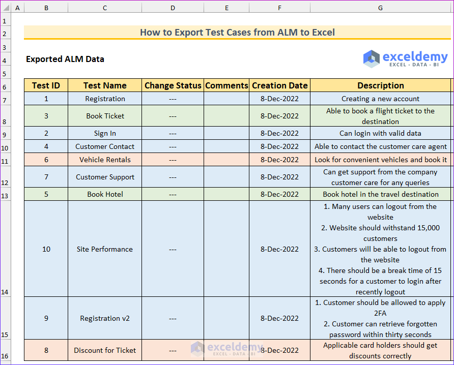 How to Export Test Cases from ALM to Excel
