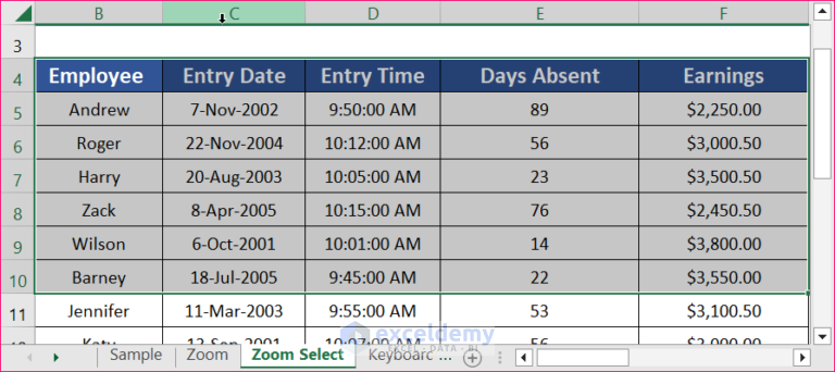 How to Navigate Large Excel Spreadsheets (10 Useful Techniques)