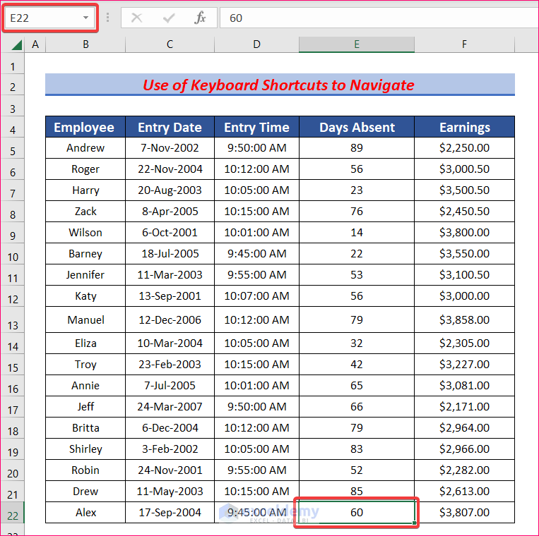 Method 9 Spreadsheet How to Navigate Large Excel Spreadsheets (10 Useful Techniques)