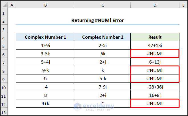 Returning #NUM! Error